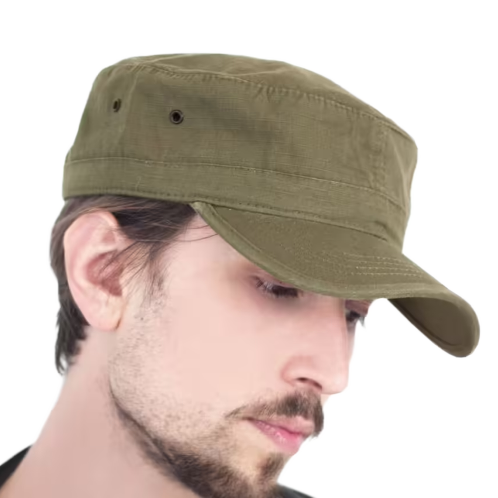 Casquette AT045 Atlantis militaire délavée kaki – Atelier Forban broderie